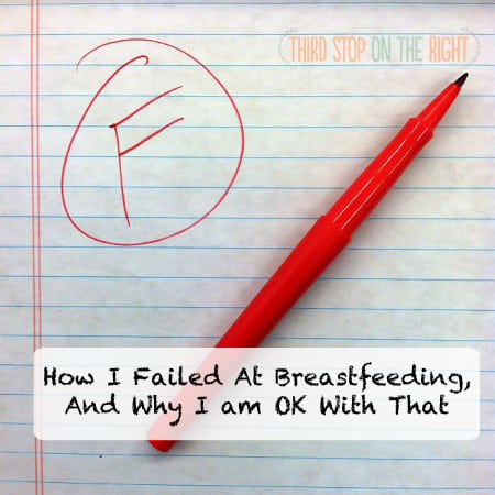 How I Failed At Breastfeeding, and Why I am OK With That
