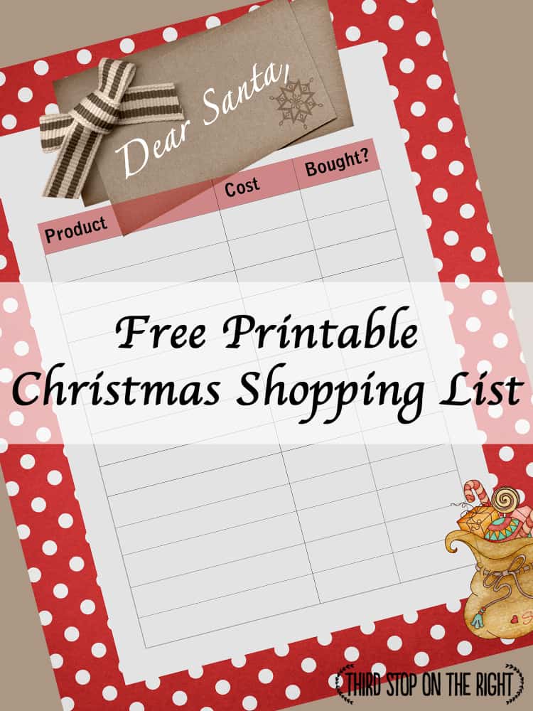 Keep Track of Christmas Shopping with this Free Printable Shopping List ...