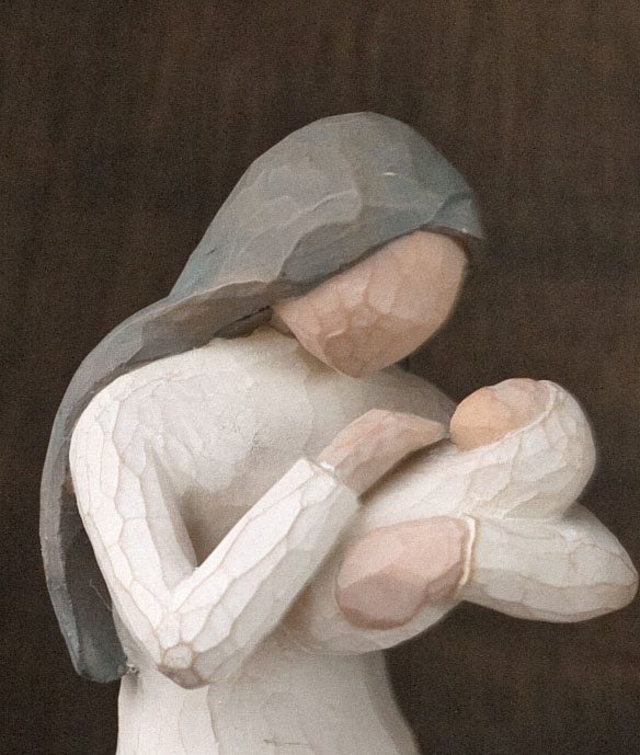 The Willow Tree Nativity Set Depicts a Powerful Moment Between Mother and Son