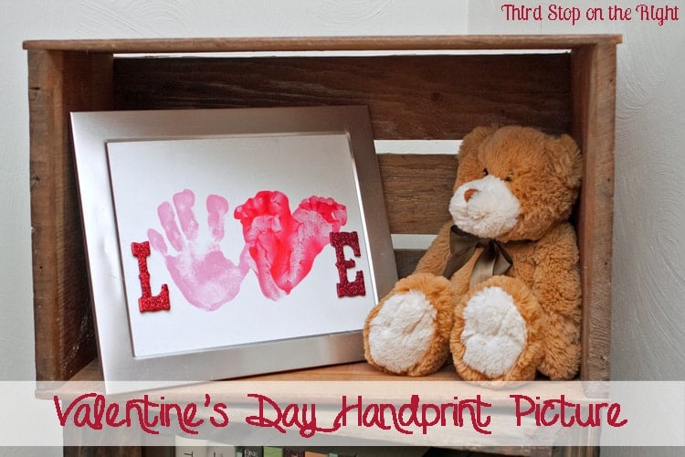 Making a Keepsake Valentine’s Day Handprint Picture