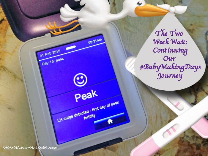 The Two Week Wait: Continuing my #BabyMakingDays Journey with Clearblue® Fertility Monitor