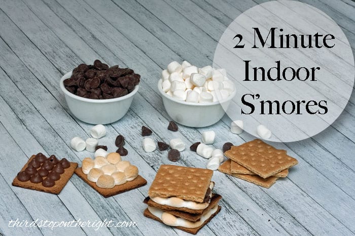Two Minute Indoor S’mores