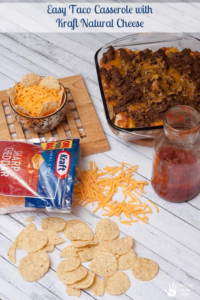 Make Weeknight Meals Easy: Taco Casserole with Kraft Natural Cheese