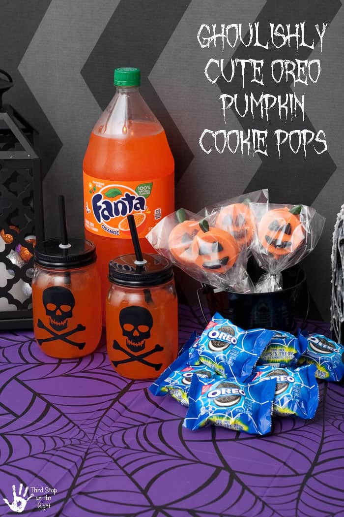 OREO Pumpkin Cookie Pops and Fanta Make a Spooky Halloween