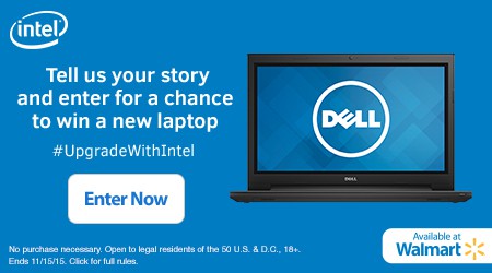 Enter to Win a Dell Inspiron Laptop from Walmart and Intel