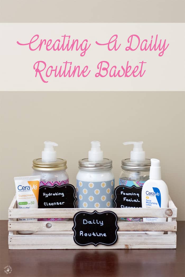 Creating a Daily Skin Care Routine Basket