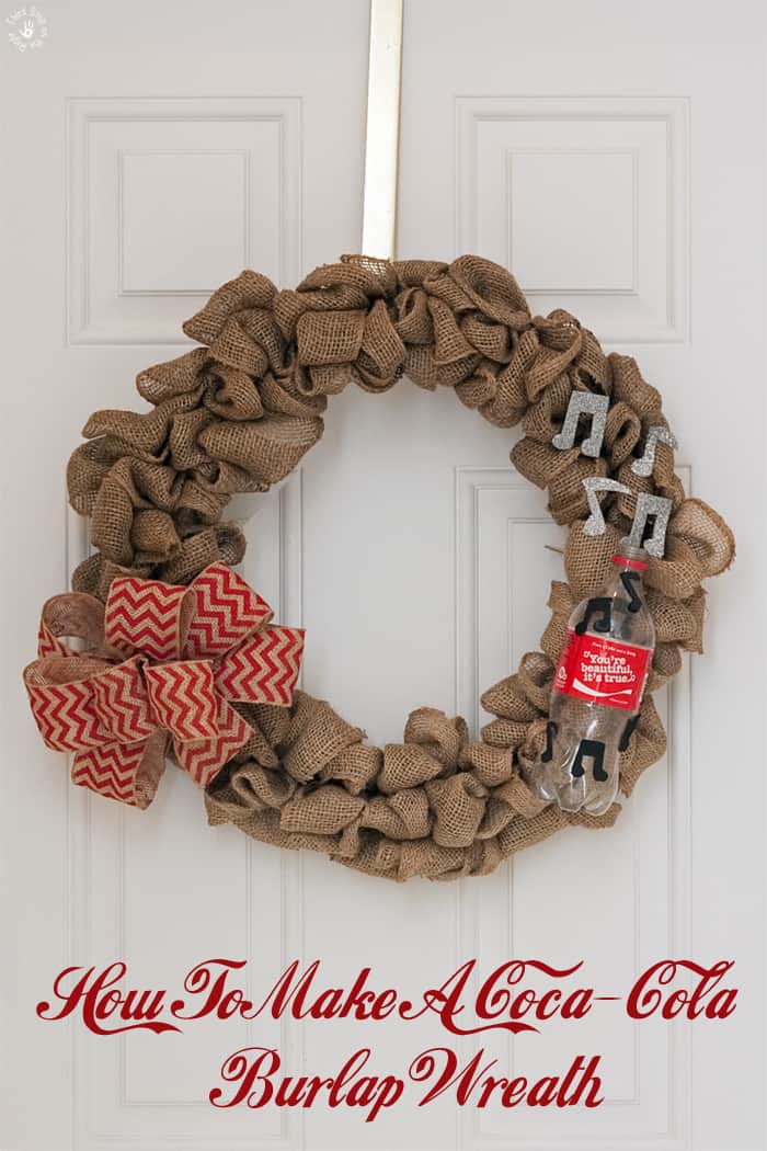 How to Make a Coca-Cola Themed Burlap Wreath