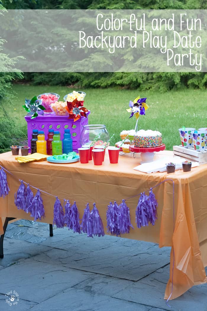 Throw the Ultimate Colorful Backyard Play Date Party!
