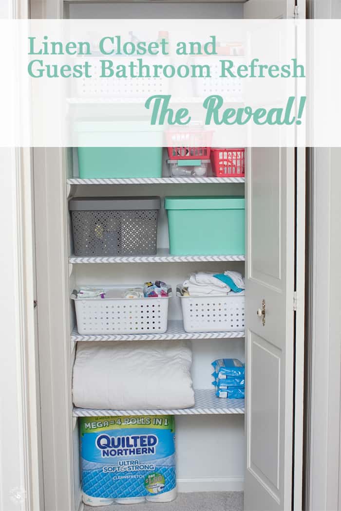 Linen Closet and Guest Bathroom Refresh — the Reveal!