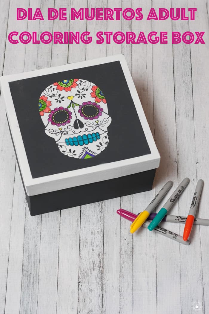 Dia De Muertos Sugar Skull Adult Coloring Project