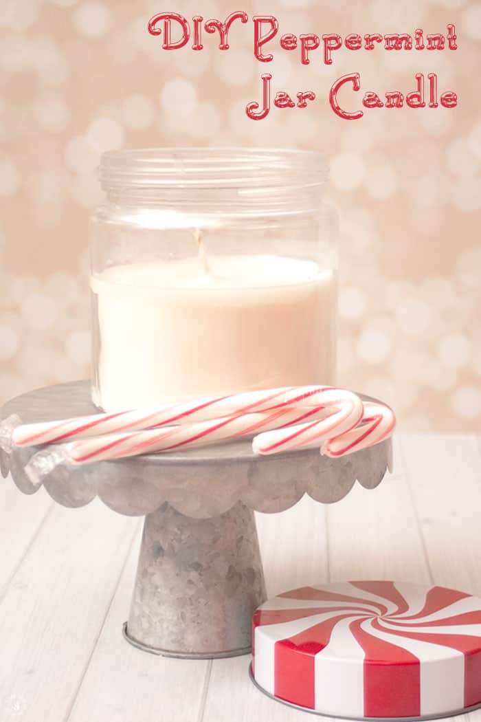 Handmade Holidays: DIY Peppermint Jar Candle