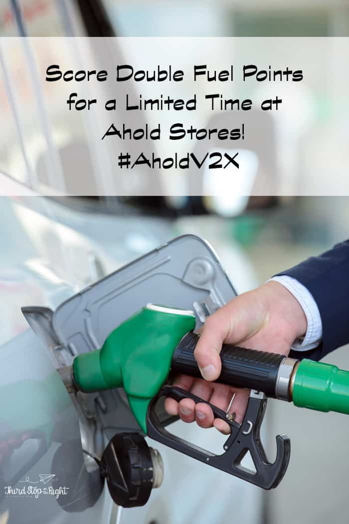 Score Double Fuel Points for a Limited Time at Ahold Stores! #AholdV2X