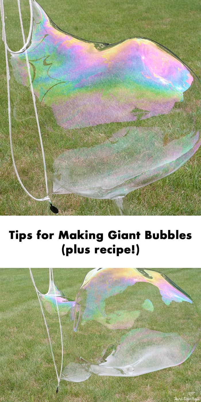 Tips for Making Giant Bubbles