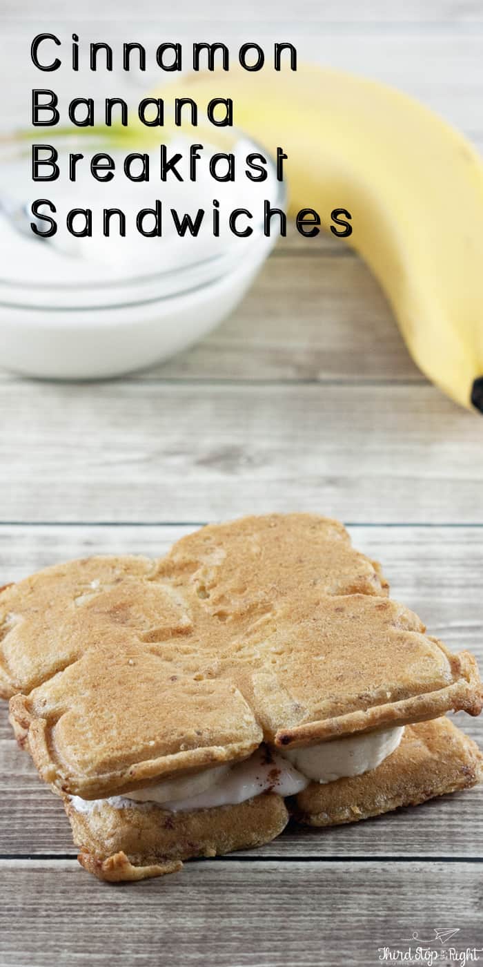 Making A Cinnamon Banana Breakfast Sandwich