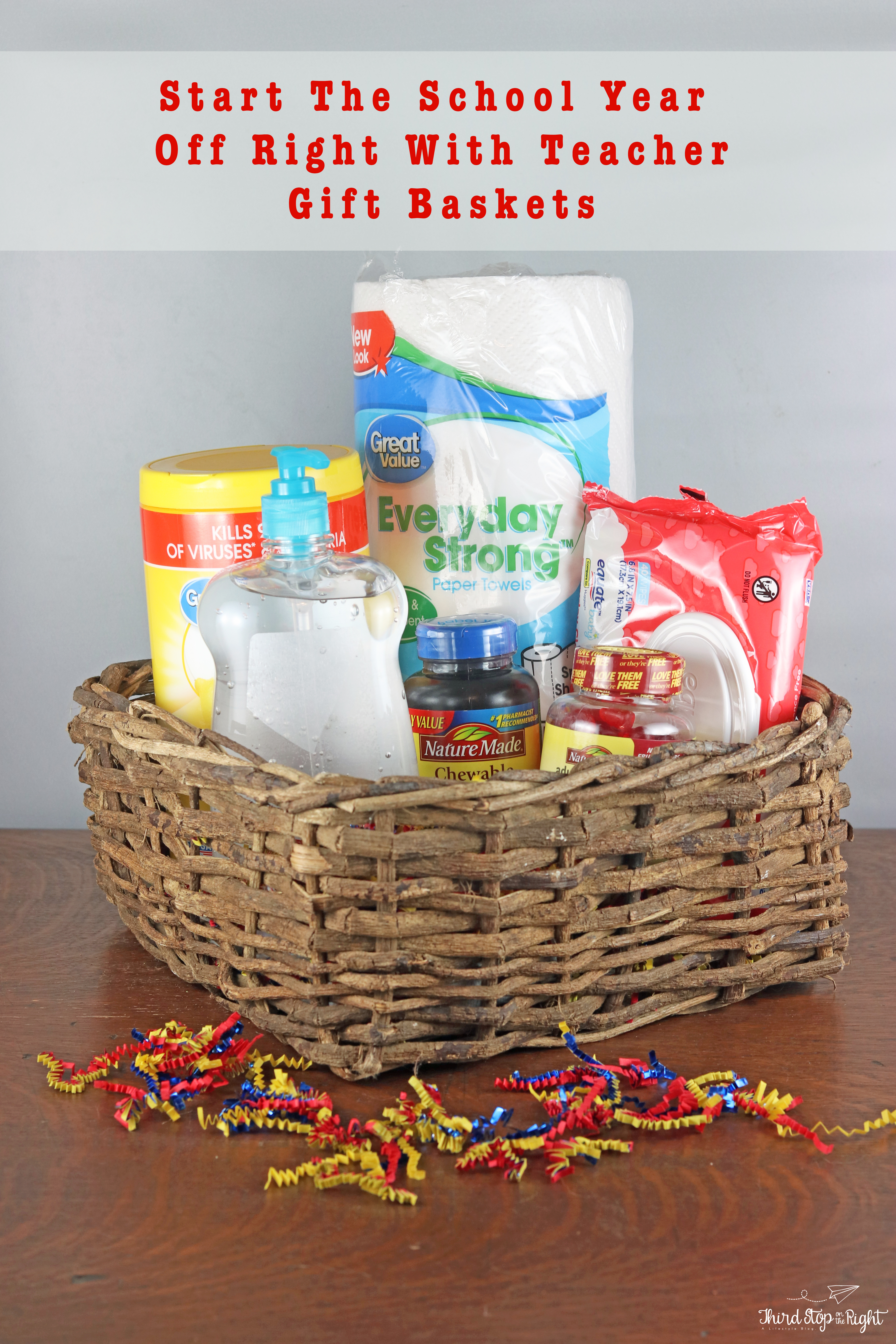start the school year off right with teacher gift baskets| third