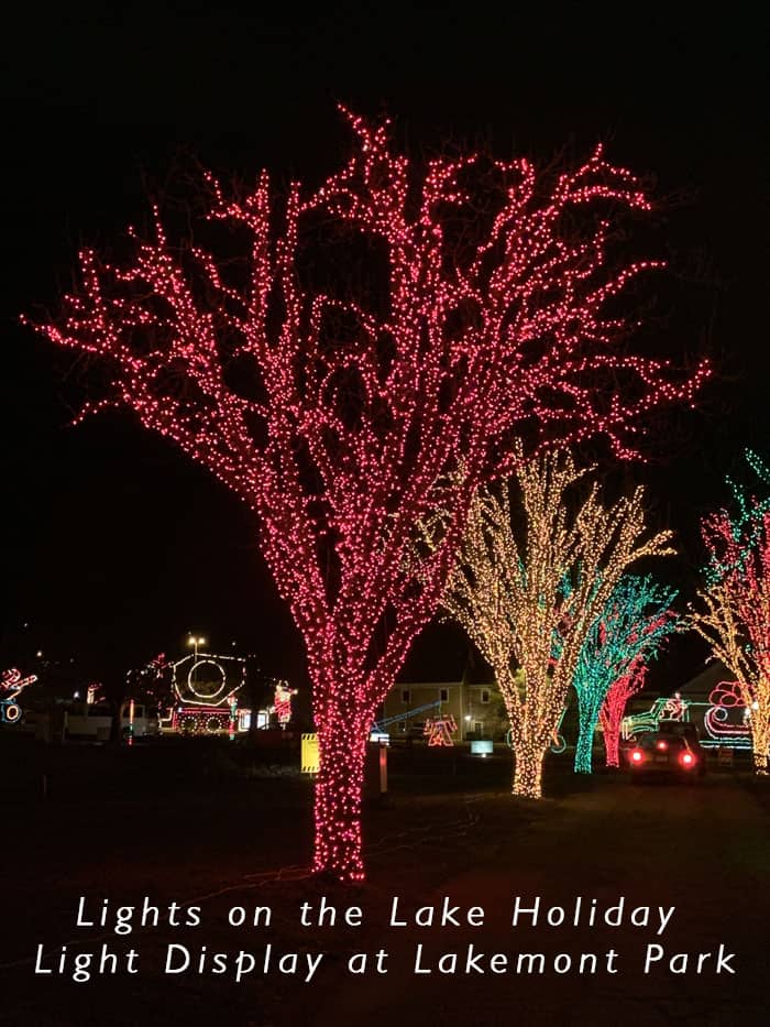 Lights on the Lake Holiday Display at Lakemont Park