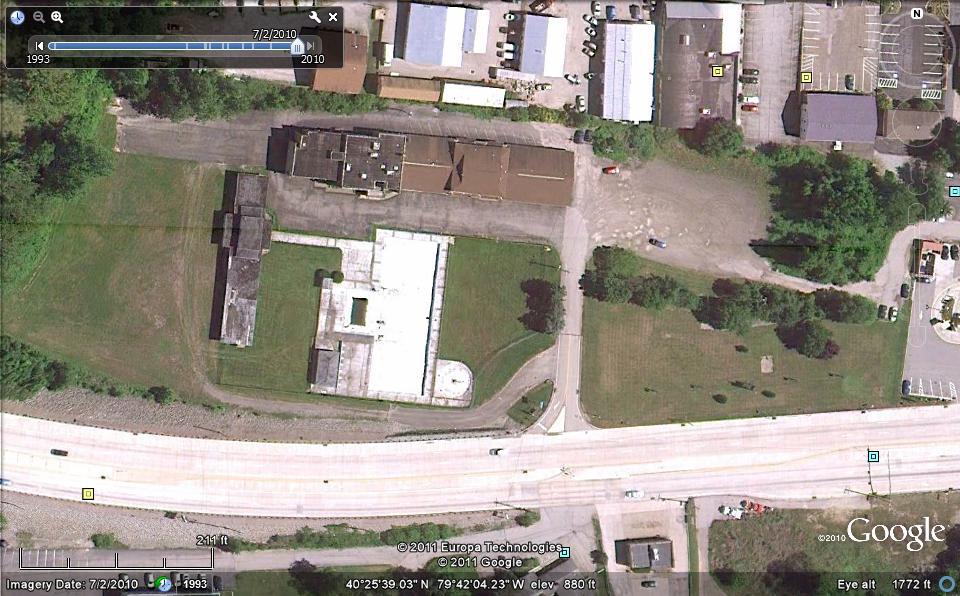 Google Maps View of Blue Spruce Motel