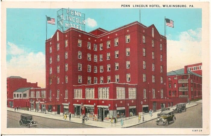 Outside of Penn-Lincoln Hotel in Wilkinsburg