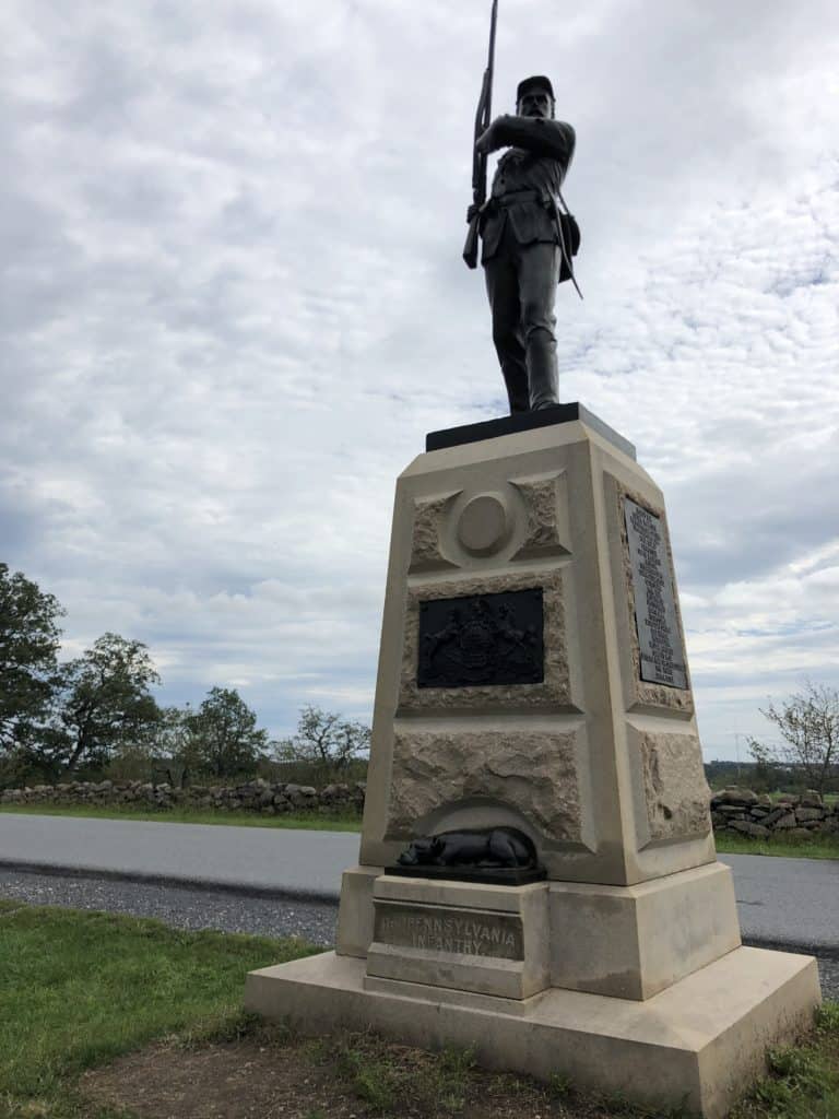 11th Pennsylvania Monument with Sallie Ann