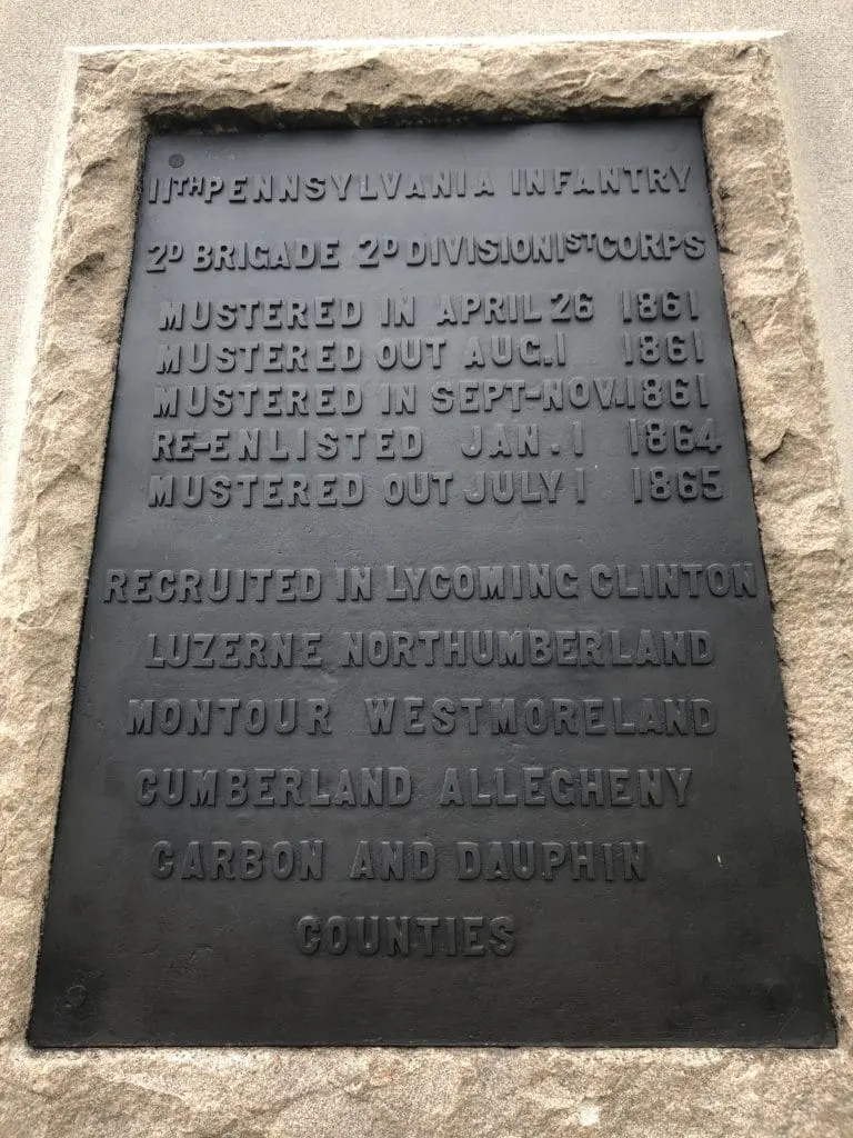11th Pennsylvania Monument Muster
