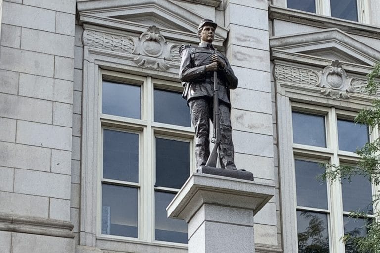 The Soldier Statue in Greensburg’s Courthouse Square
