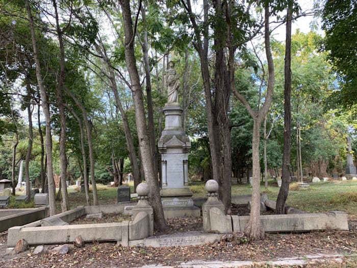 Cemetery plot at Mount Moriah Cemetery 