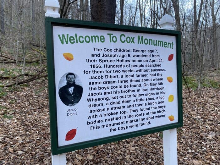 Cox Memorial Sign